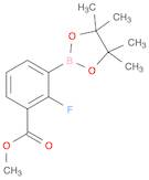 Benzoic acid, 2-fluoro-3-(4,4,5,5-tetramethyl-1,3,2-dioxaborolan-2-yl)-, methyl ester