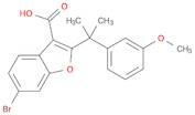 3-Benzofurancarboxylic acid, 6-bromo-2-[1-(3-methoxyphenyl)-1-methylethyl]-