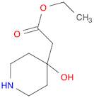 4-Piperidineacetic acid, 4-hydroxy-, ethyl ester