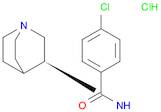 Benzamide, N-1-azabicyclo[2.2.2]oct-3-yl-4-chloro-, monohydrochloride, (S)-