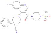 1-(6-Fluoro-3-(4-(methylsulfonyl)piperazine-1-carbonyl)quinolin-4-yl)-4-phenylpiperidine-4-carboni…