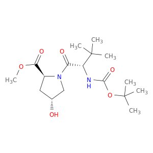 methyl (2S,4R)-1-[(2S)-2-{[(tert-butoxy)carbonyl]amino}-3,3-dimethylbutanoyl]-4-hydroxypyrrolidine…