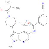 3-Cyano-N-(3-(1-isobutyrylpiperidin-4-yl)-1-methyl-4-(trifluoromethyl)-1H-pyrrolo[2,3-b]pyridin-...