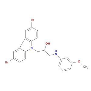 1-(3,6-Dibromocarbazol-9-yl)-3-(3-methoxyanilino)propan-2-ol