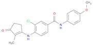 3-Chloro-N-(4-methoxyphenyl)-4-((2-methyl-3-oxocyclopent-1-en-1-yl)amino)benzamide