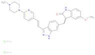 5-Methoxy-3-((3-((E)-2-(6-(4-methylpiperazin-1-yl)pyridin-3-yl)vinyl)-1H-indazol-6-yl)methylene)in…