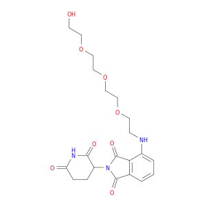 2-(2,6-Dioxopiperidin-3-yl)-4-((2-(2-(2-(2-hydroxyethoxy)ethoxy)ethoxy)ethyl)amino)isoindoline-1,3…