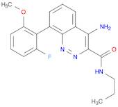 4-Amino-8-(2-fluoro-6-methoxyphenyl)-N-propylcinnoline-3-carboxamide