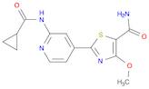 2-(2-(Cyclopropanecarboxamido)pyridin-4-yl)-4-methoxythiazole-5-carboxamide