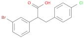 2-(3-bromophenyl)-3-(4-chlorophenyl)propanoic acid