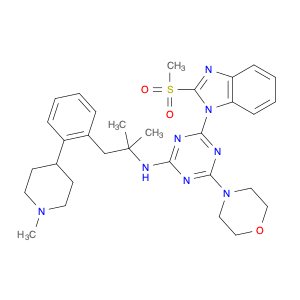 N-(2-Methyl-1-(2-(1-methylpiperidin-4-yl)phenyl)propan-2-yl)-4-(2-(methylsulfonyl)-1H-benzo[d]imid…