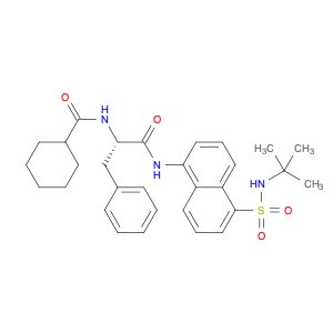 (αS)-α-[(Cyclohexylcarbonyl)amino]-N-[5-[[(1,1-dimethylethyl)amino]sulfonyl]-1-naphthalenyl]benzen…