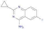 2-Cyclopropyl-6-fluoroquinazolin-4-amine