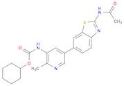 Cyclohexyl N-[5-[2-(acetylamino)-6-benzothiazolyl]-2-methyl-3-pyridinyl]carbamate