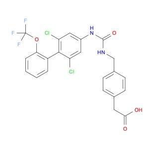 4-[[[[[2,6-Dichloro-2′-(trifluoromethoxy)[1,1′-biphenyl]-4-yl]amino]carbonyl]amino]methyl]benzenea…