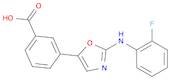 3-(2-((2-Fluorophenyl)amino)oxazol-5-yl)benzoic acid