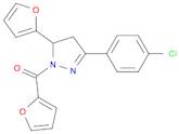 (3-(4-Chlorophenyl)-5-(furan-2-yl)-4,5-dihydro-1H-pyrazol-1-yl)(furan-2-yl)methanone
