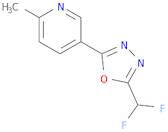 Pyridine, 5-​[5-​(difluoromethyl)​-​1,​3,​4-​oxadiazol-​2-​yl]​-​2-​methyl-