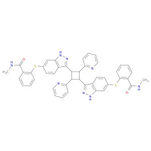 2,2'-((3,3'-(2,4-Di(pyridin-2-yl)cyclobutane-1,3-diyl)bis(1H-indazole-6,3-diyl))bis(sulfanediyl))b…