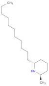 Piperidine, 2-methyl-6-undecyl-, (2R,6R)-