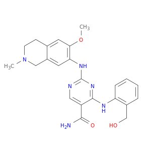 4-[[2-(Hydroxymethyl)phenyl]amino]-2-[(1,2,3,4-tetrahydro-6-methoxy-2-methyl-7-isoquinolinyl)amino…