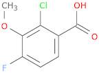 2-Chloro-4-fluoro-3-methoxybenzoic acid