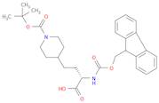 (S)-2-((((9H-Fluoren-9-yl)methoxy)carbonyl)amino)-4-(1-(tert-butoxycarbonyl)piperidin-4-yl)butanoi…