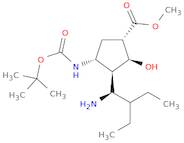 (1S,2S,3S,4R)-Methyl 3-((R)-1-amino-2-ethylbutyl)-4-((tert-butoxycarbonyl)amino)-2-hydroxycyclopen…