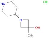 3-Methyl-1-(piperidin-4-yl)azetidin-3-ol hydrochloride