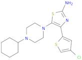 4-(4-Chlorothiophen-2-yl)-5-(4-cyclohexylpiperazin-1-yl)thiazol-2-amine