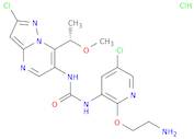 (S)-1-(2-(2-Aminoethoxy)-5-chloropyridin-3-yl)-3-(2-chloro-7-(1-methoxyethyl)pyrazolo[1,5-a]pyrimi…