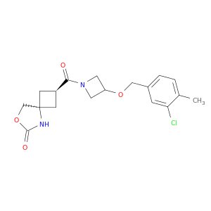 cis-2-(3-((3-Chloro-4-methylbenzyl)oxy)azetidine-1-carbonyl)-7-oxa-5-azaspiro[3.4]octan-6-one