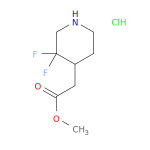 Methyl 2-(3,3-difluoropiperidin-4-yl)acetate hydrochloride