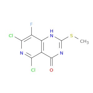 5,7-dichloro-8-fluoro-2-(methylthio)pyrido[4,3-d]pyrimidin-4(3H)-one