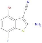 2-Amino-4-bromo-7-fluorobenzo[b]thiophene-3-carbonitrile