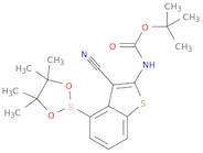 tert-Butyl (3-cyano-4-(4,4,5,5-tetramethyl-1,3,2-dioxaborolan-2-yl)benzo[b]thiophen-2-yl)carbamate