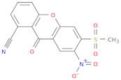 6-(Methylsulfonyl)-7-nitro-9-oxo-9H-xanthene-1-carbonitrile