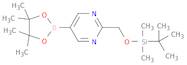 2-(((tert-Butyldimethylsilyl)oxy)methyl)-5-(4,4,5,5-tetramethyl-1,3,2-dioxaborolan-2-yl)pyrimidine