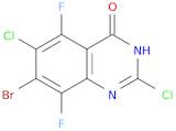 7-Bromo-2,6-dichloro-5,8-difluoroquinazolin-4(3H)-one