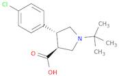 (3S,4R)-1-tert-Butyl-4-(4-chlorophenyl)pyrrolidine-3-carboxylic acid