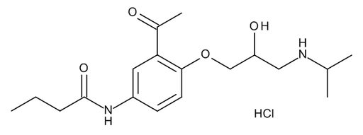 Acebutolol Hydrochloride 1.0 mg/ml in Methanol (as free base)