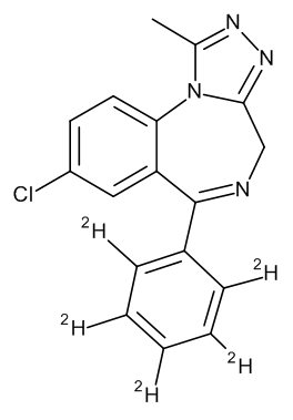 Alprazolam-D5, 0.1mg/ml in Methanol