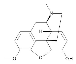 Codeine 0.1 mg/ml in Methanol