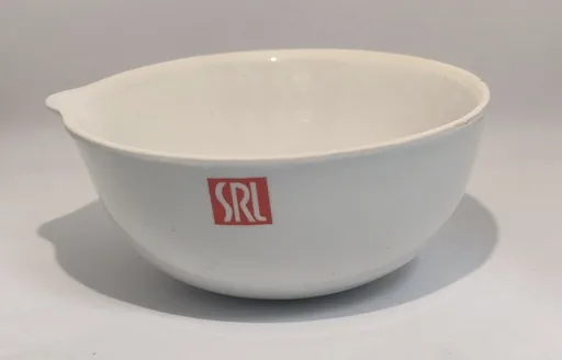 Dish Evaporating Porcelain, 20ml, OD 50mm, RB, Deep with Spout