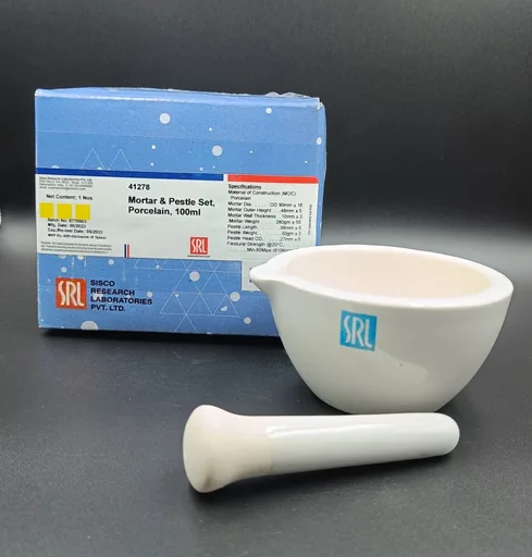 Mortar & Pestle Set, Porcelain, 100ml