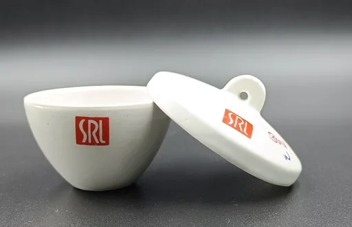 Crucible Porcelain, 30ml, Wide with Lid
