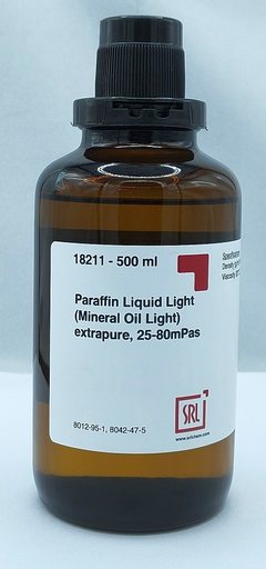 Paraffin Liquid Light (Mineral Oil Light) extrapure, 25-80mPas