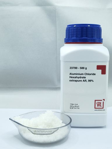 Aluminium Chloride Hexahydrate extrapure AR, 99%