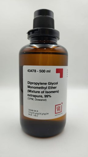 Dipropylene Glycol Monomethyl Ether (Mixture of Isomers) extrapure, 99%