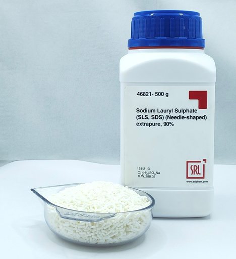 Sodium Lauryl Sulphate (SLS, SDS) (Needle-shaped) extrapure, 90%
